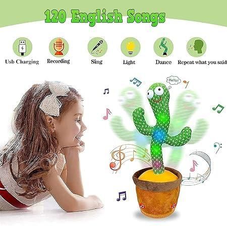 LED + Musical Dancing & Mimicry Cactus Toy Premium