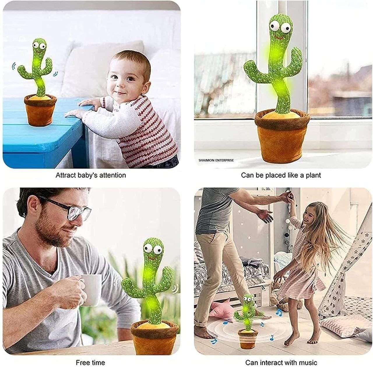 LED + Musical Dancing & Mimicry Cactus Toy Premium